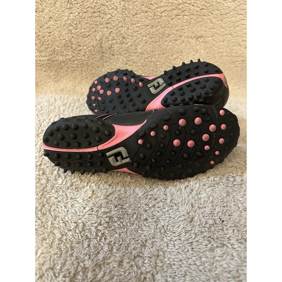 Footjoy M Project Breast Cancer Awareness Spikeless Golf Shoes Sneakers Womens 8 - Picture 7 of 9